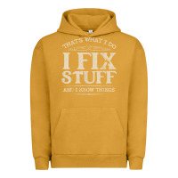 Pigment Peanut Butter that's what i do i fix stuff and i know things funny saying t shirt Urban Hoodie - maiPhamDesign