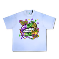 Grape Ice mardi gras lip olivia Urban Heavy Tee - OliviaCreatesArt
