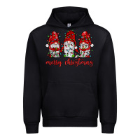 Black merry christmas gnome with christmas lights Urban Hoodie - JahusDesignShop