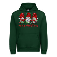 Forest Green merry christmas gnome with christmas lights Urban Hoodie - JahusDesignShop