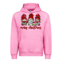 Fuchsia Pink merry christmas gnome with christmas lights Urban Hoodie - JahusDesignShop
