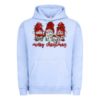Pigment Grape Ice merry christmas gnome with christmas lights Urban Hoodie - JahusDesignShop