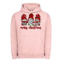 Pigment Salmon merry christmas gnome with christmas lights Urban Hoodie - JahusDesignShop