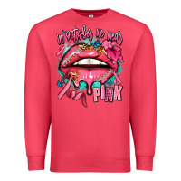 Cardinal in october we wear pink  lips Premium Sweatshirt - AdoDesignShop