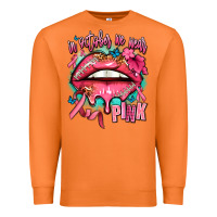 Carrot in october we wear pink  lips Premium Sweatshirt - AdoDesignShop