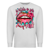 Dove Grey in october we wear pink  lips Premium Sweatshirt - AdoDesignShop