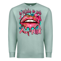 In October We Wear Pink  Lips Premium Sweatshirt | Teevron