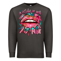 Smoke in october we wear pink  lips Premium Sweatshirt - AdoDesignShop
