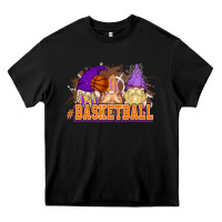 Black Basketball gnomes Heavy Core Tee - NancyCooperArtShop