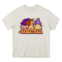 Cream Basketball gnomes Heavy Core Tee - NancyCooperArtShop