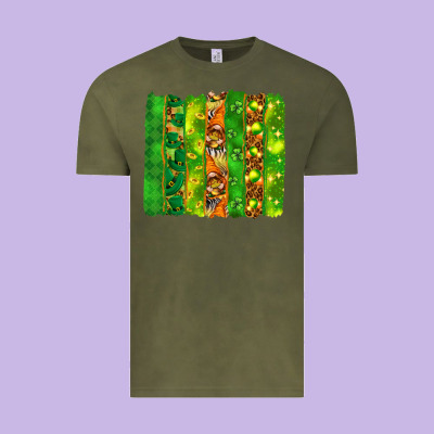 St. Patrick's Day Brushstrokes Vintage Tee Designed By Howdyjamesfarm