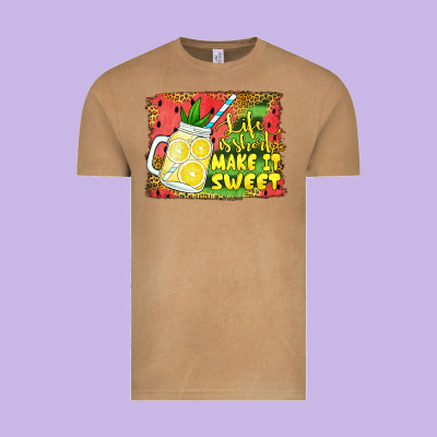 Life Is Short Make It Sweet Vintage Tee Designed By Jasminsmagicworld