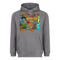 Here For The Snacks Heavyweight Hoodie | Teevron