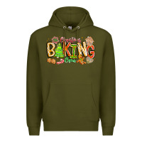 Army Green Christmas Baking Crew Premium Hoodie - CowhideDigitalArt