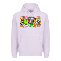 Lilac Christmas Baking Crew Premium Hoodie - CowhideDigitalArt