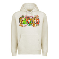 Oatmeal Heather Christmas Baking Crew Premium Hoodie - CowhideDigitalArt