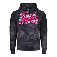 Cloud Black Not all heroes wear capes Cancer Awareness Vintage Hoodie - FaDigitalArtStudio
