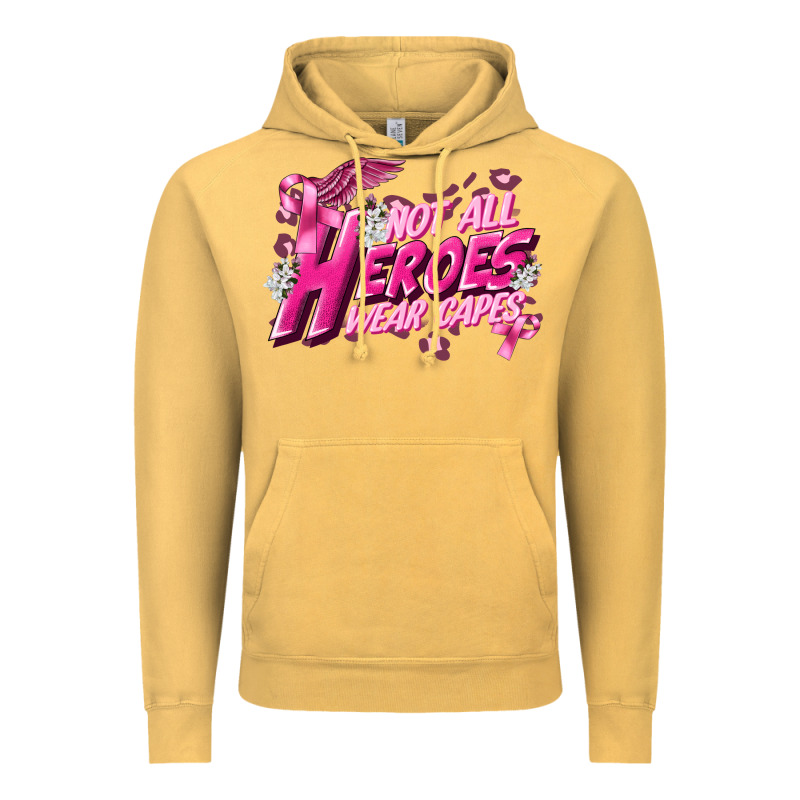 Not All Heroes Wear Capes Cancer Awareness Vintage Hoodie by FaDigitalArtStudio | Teevron