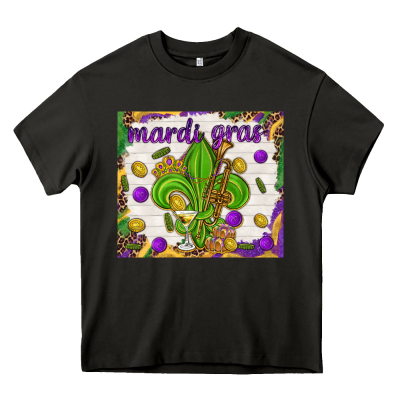 Mardi Gras Fleur De Lis Heavy Core Tee by NancyCooperArtShop | Teevron