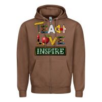 Chestnut teach love inspire Zipper Hoodie - BarkalooDesign