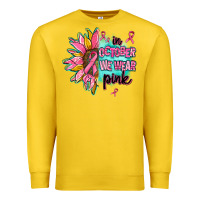 Lemon sunflower in october we wear pink Premium Sweatshirt - AdoDesignShop