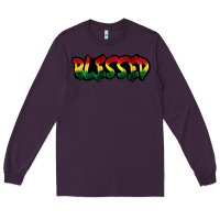 Plum Juneteenth blessed Long Sleeve Tee - FaDigitalArtStudio