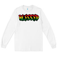 White Juneteenth blessed Long Sleeve Tee - FaDigitalArtStudio