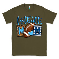Army Green Football mom blue team color Classic Tee - HowdyJamesFarm