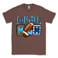 Chestnut Football mom blue team color Classic Tee - HowdyJamesFarm