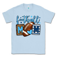 Dusty Blue Football mom blue team color Classic Tee - HowdyJamesFarm