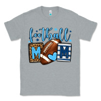 Heather Grey Football mom blue team color Classic Tee - HowdyJamesFarm
