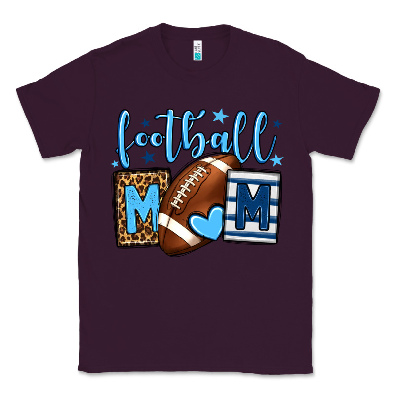 Football Mom Blue Team Color Classic Tee by HowdyJamesFarm | Teevron