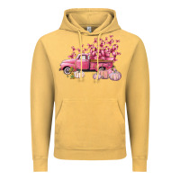 Vintage Mustard Breast Cancer truck Vintage Hoodie - FaDigitalArtStudio