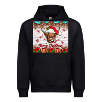 Black merry christmas cow Urban Hoodie - JahusDesignShop