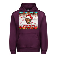 Mauve Wine merry christmas cow Urban Hoodie - JahusDesignShop