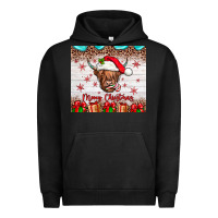 Pigment Black merry christmas cow Urban Hoodie - JahusDesignShop