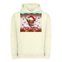 Pigment Pistachio merry christmas cow Urban Hoodie - JahusDesignShop