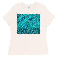 Bone blue glitter with leopard pattern Ladies Tee - TumblerDesignByShophia