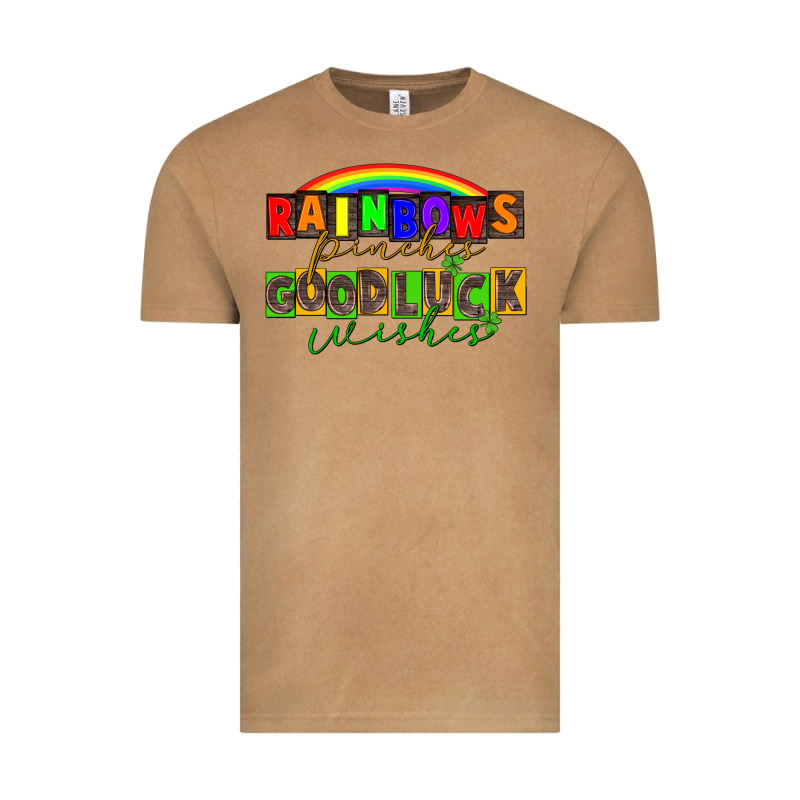 Rainbows Pinches Good Luck Wisher St. Patrick's Vintage Tee by CowGirlArtShop | Teevron