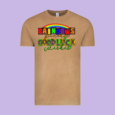 Rainbows Pinches Good Luck Wisher St. Patrick's Vintage Tee Designed By Cowgirlartshop