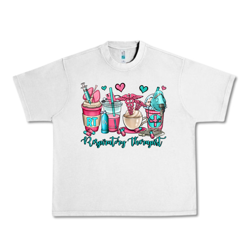 Rt Respiratory Therapist Coffee Cups Urban Heavy Tee by OliviaCreatesArt | Teevron