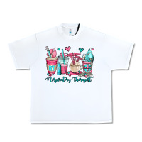 White rt respiratory therapist coffee cups Urban Heavy Tee - OliviaCreatesArt