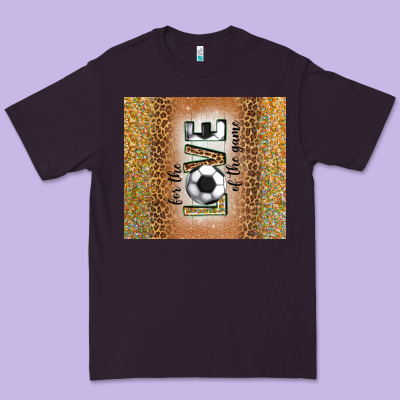 For The Love Of The Game With Soccer Tumbler Tbs Premium Tee Designed By Tumblerdesignbyshophia