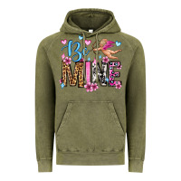 Vintage Olive be mine valentine's day Vintage Hoodie - OliviaCreatesArt