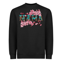 Black mama with cherry blossoms Heavyweight Sweatshirt - Artiststas