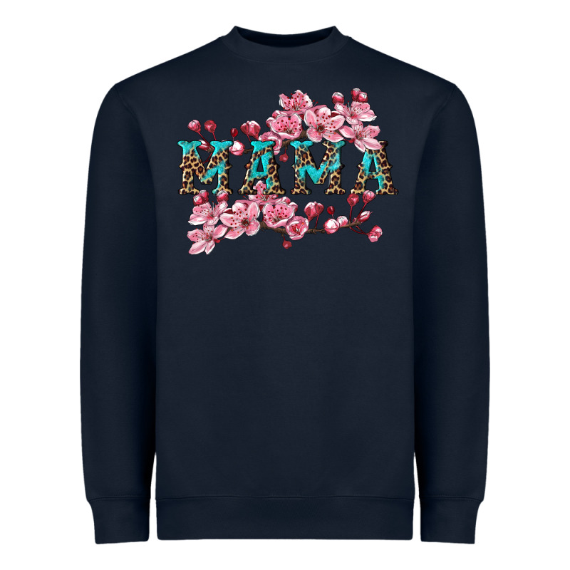 Mama With Cherry Blossoms Heavyweight Sweatshirt by Artiststas | Teevron