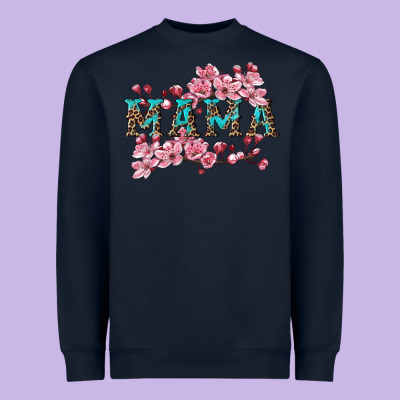 Mama With Cherry Blossoms Heavyweight Sweatshirt Designed By Artiststas