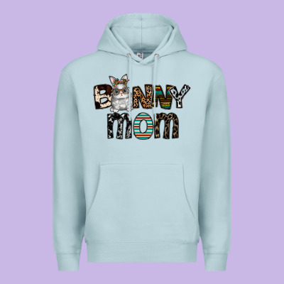Bunny Mom Premium Hoodie Designed By Cowhidedigitalart