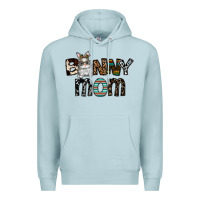 Blue Mist bunny mom Premium Hoodie - CowhideDigitalArt
