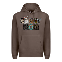Coffee bunny mom Premium Hoodie - CowhideDigitalArt